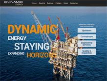Tablet Screenshot of dynamicenergysa.com